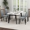 Dining Chair Set of 4 Upholstered Kitchen Dinette Chairs with Wood Frame